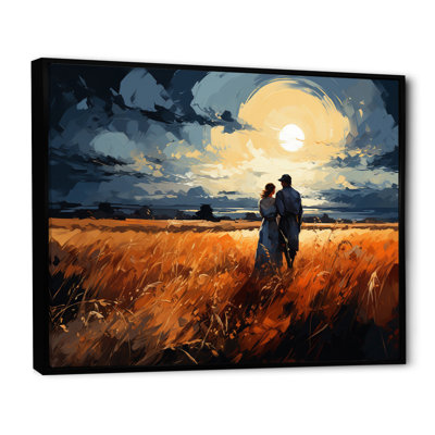 Wheatfield Sunset Romance