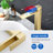 Bathroom Faucet Vessel Sink Faucet Tall Bathroom Sink Faucet with Pop-Up Drain 12.4 Inch Waterfall Faucet Single Handle Faucet for Bathroom Sink 1 Hole Vanity Faucet-107667580