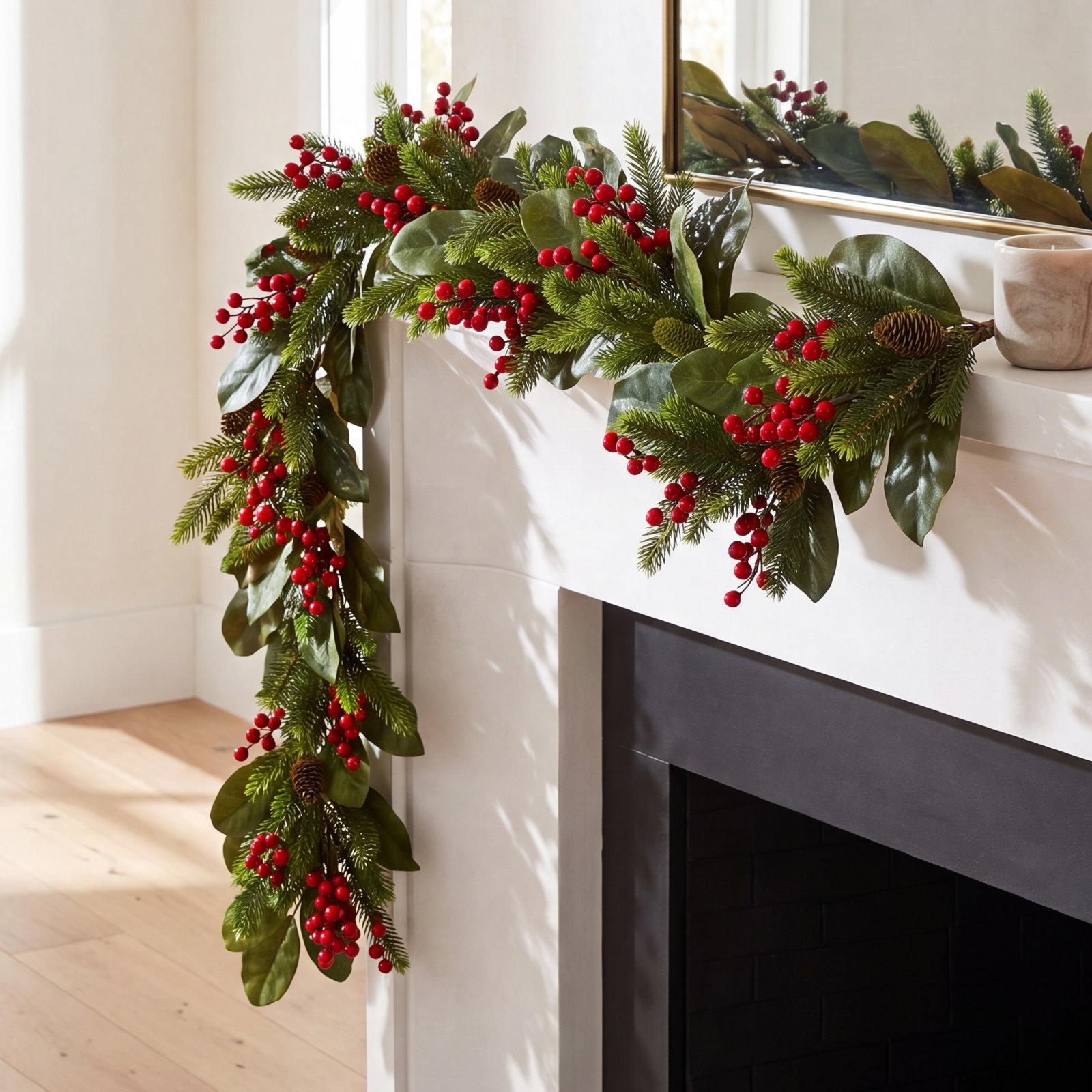 9'' in. Faux Pine Garland