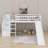 Twin Size Loft Bed With Slide-1100799244
