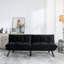 Lit moelleux, accoudoir réglable et petit appartement, taille simple moderne recouverte de-228289120