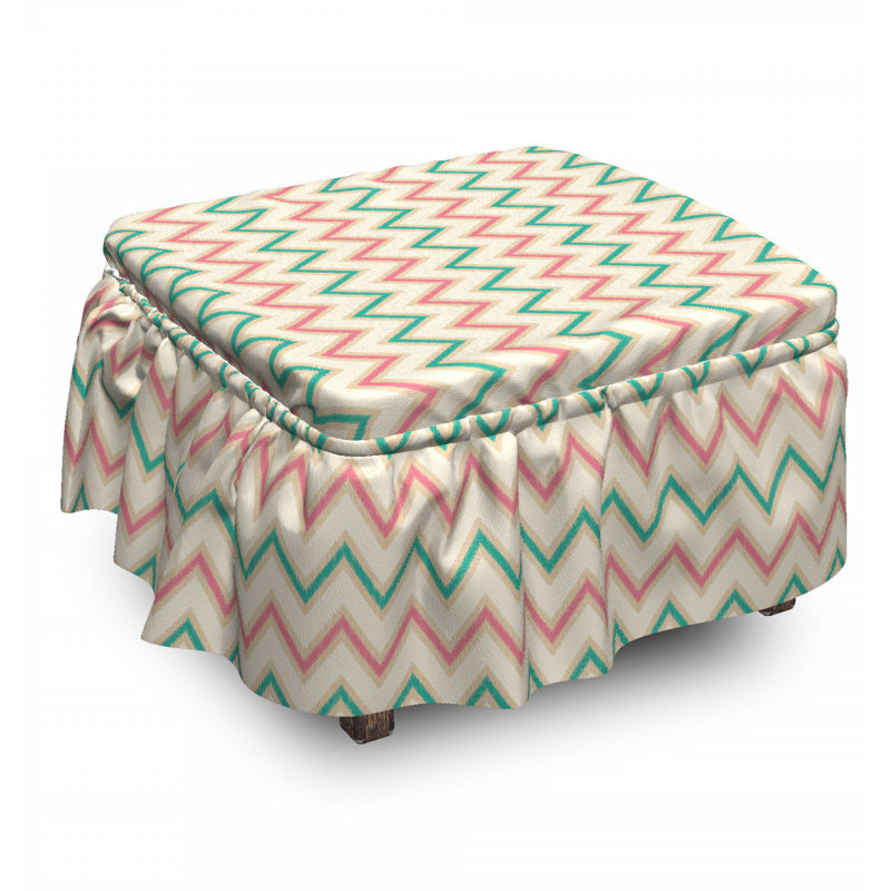 Box Cushion Ottoman Slipcover