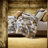 Luxurious 9-piece Oversized King Bedding Set, Polyester Jacquard, Modern Gold Design