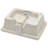 Classic Ceramic Rectangular Undermount Bathroom Sink With Overflow - 19.5X14x6 Inch, White, Stain , For Different Environments Modern 19.5"X14", Stain-, & Home Bathrooms