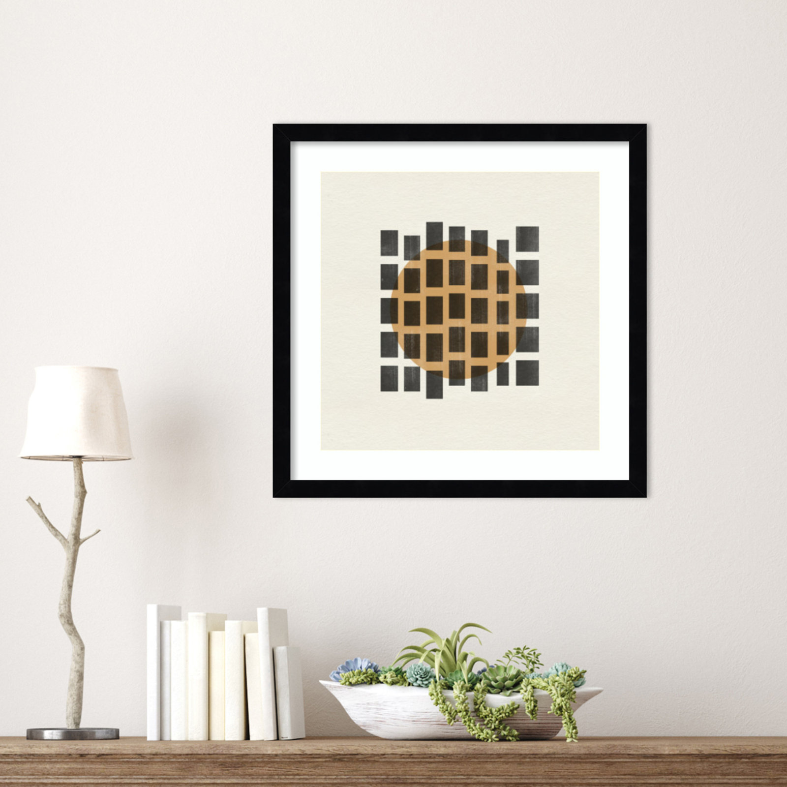 Giese "Paper Object No. 8" Print, Black, 17" H x 17" W
