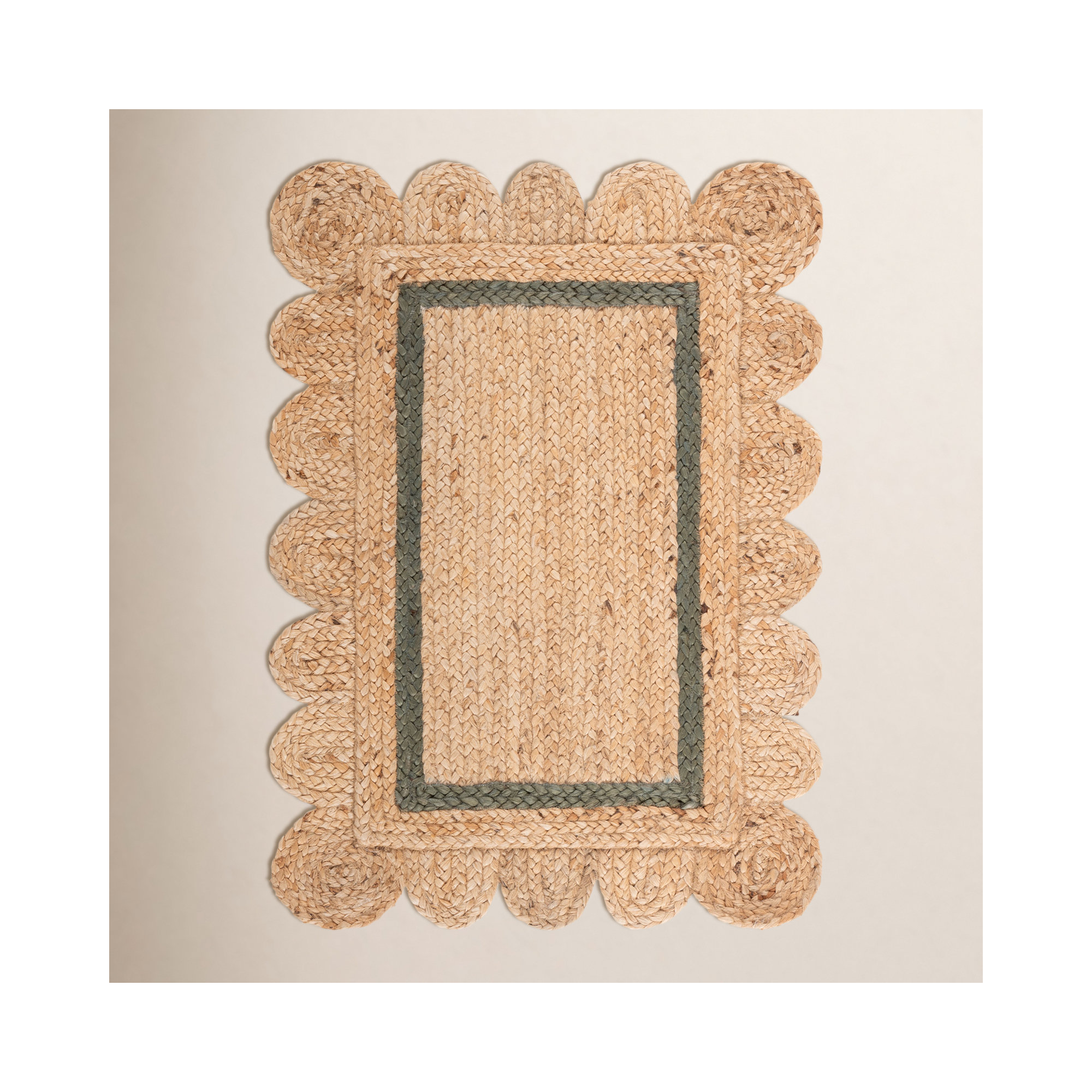 Inaki Jute/Sisal Area Rug, Rectangle 4' x 6'