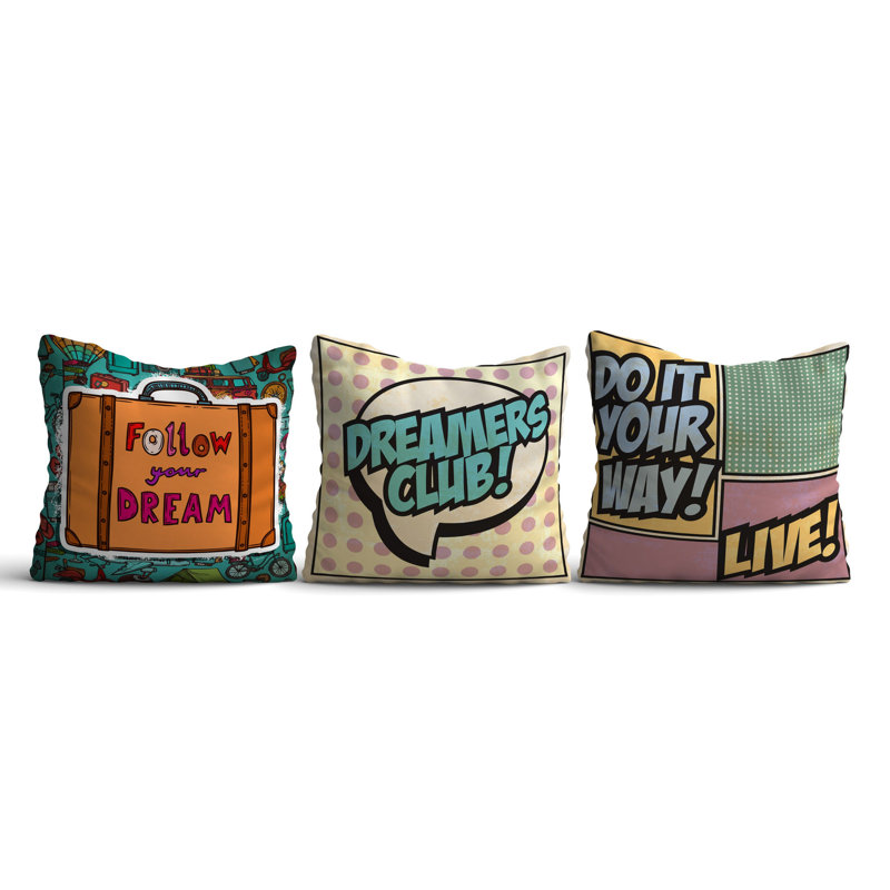 Housse de coussin en polyester / coton
