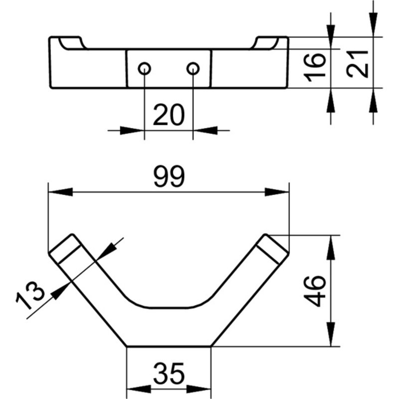 Edition 11 Wall Mounted Robe Hook