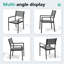 Chaise de salle à manger d'extérieur empilable A aluminium-1700155128