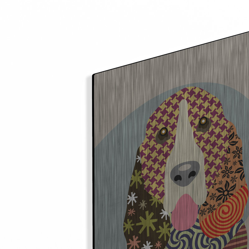 «Basset Hound Dog» par Lanre Adefioyue, H 16 po x l 12 po