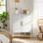 40" Tall White Metal Shoe Cabinet With 2 Doors, 7-Tier Adjustable Shelves For Entryway