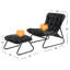 Ensemble de chaises longues inclinables 2 pièces pour l'intérieur et l'extérieur avec repose-pieds, fauteuil inclinable rembourré et rembourré avec repose-pieds, meubles de patio modernes pour porche, balcon, cour et bord de piscine-1366356540