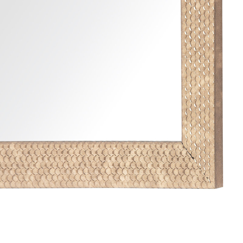 Gerhart Flat Wall Mirror, Gold