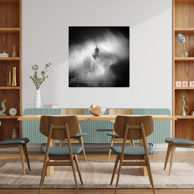 Dramatic Coastal Lighthouse Dramatic Abstract Coastal Ocean Wall Art