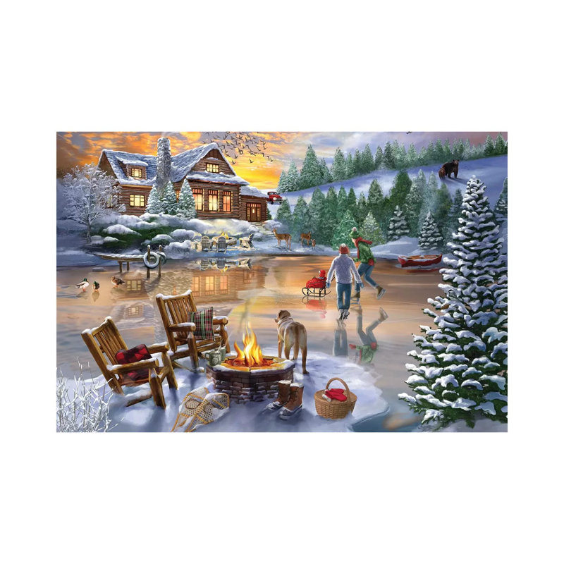 Evening Skate 1 Piece Wrapped Canvas Painting, 30.48 cm H x 45.72 cm W