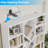 70.9"H X 55.1"W Wood 6 Tier Large Bookshelf With Storage, Modern Tall Floor Standing Book Shelf For Living Room、Bedroom And Office-1727407099