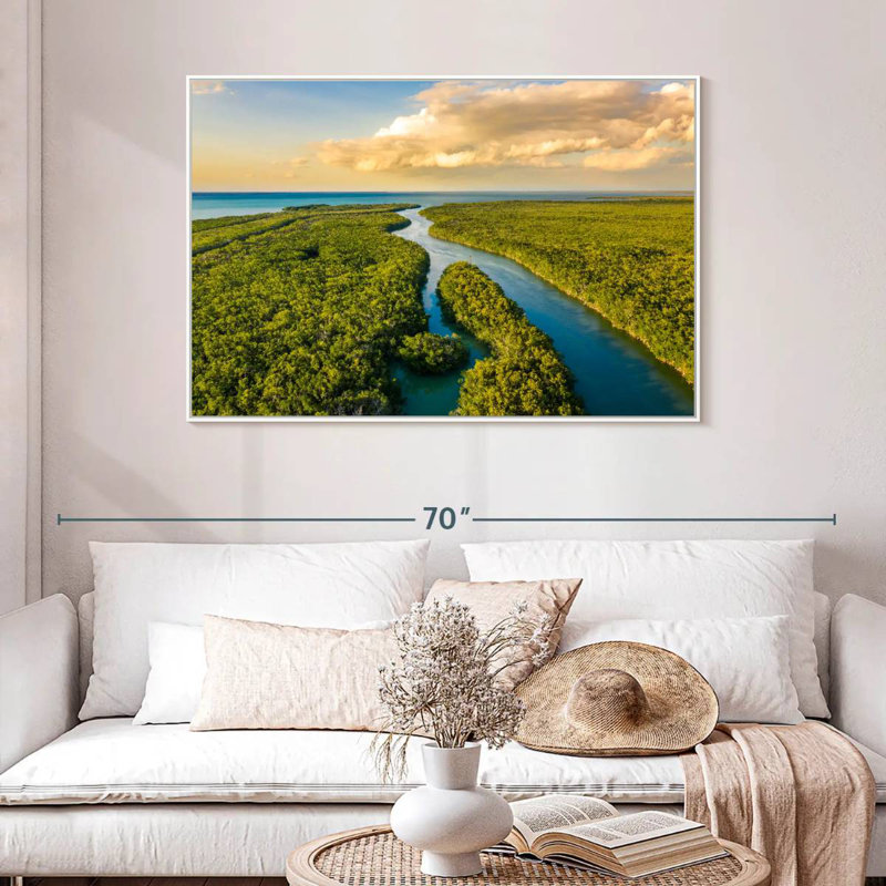 Parc national des Everglades, Cadre flottant blanc, 46 po x 31 po