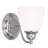 5.5" Wall Sconce with White Glass - Elegant Light Fixture-1793788459