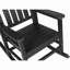 Ensemble de chaises berçantes toutes saisons avec table d'appoint, ensemble de chaises berçantes 3 pièces à texture de bois (comprend 2 chaises berçantes et 1 table)-1869295854