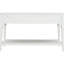 Console simple avec trois tiroirs et tablette inférieure - tiroirs blanc antique. Bois massif. Spacieux pour le rangement. Capacité de table de 220 lb, capacité de 66 17 tiroirs. 50 po de longueur x 15 po-2087193724