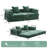 Floor Couch,Compression Sofa,Convertible Floor Sofa Bed-With Pillow Back Support Armrest,Comfy Futon Couch Lounge Sleeper Bed,Chenille Fabric,For Living Room Bedroom (Dark Green)-1531313320