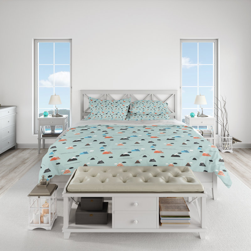 Abstract Duvet Cover, Twin Duvet Cover + 1 Queen Shams
