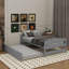 Lit plateforme simple avec lit gigogne-77471011