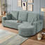 Canapé de coin avec pouf de rangement-142053242