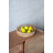 Set Of 3 Round Decorative Brown Bamboo Woven Trays With Handles