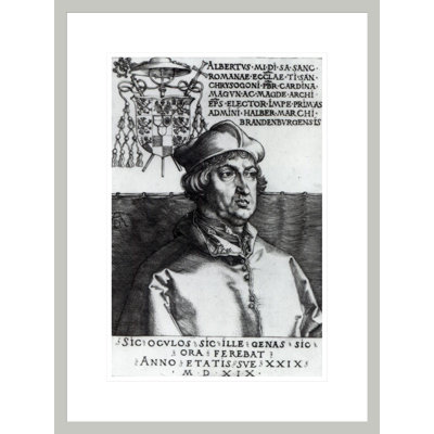 «Albrecht of Brandenburg» par Albrecht Dürer, impression giclée sur cadre