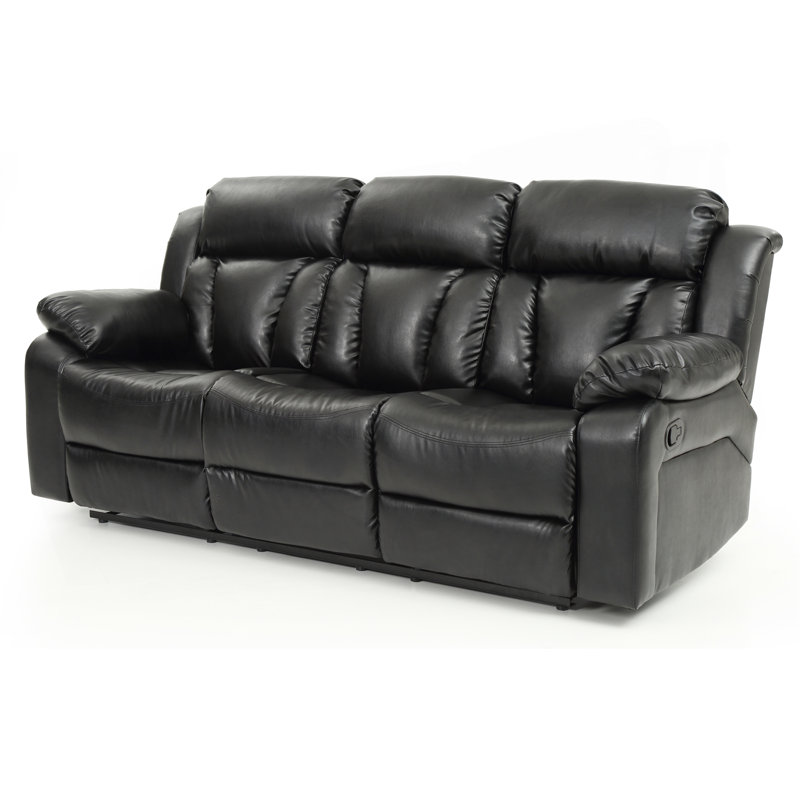 Canapé inclinable Glory Furniture Daria, noir, Noir