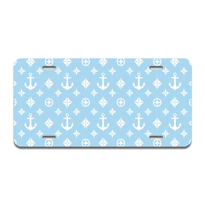 Baby Blue Designer Aluminum Plate Frame