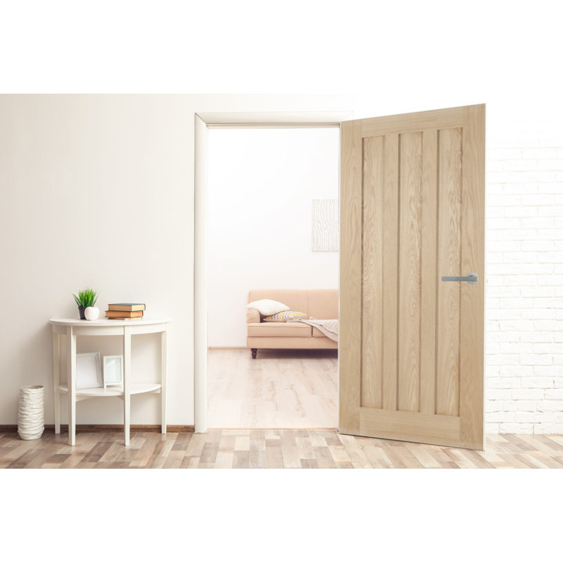 Adalya Shaker Veneer Internal Door Unfinished, 198.1cm H x 68.6cm W x 3.5cm D