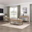 Table basse 1Pc avec deux tiroirs et une tablette ouverte