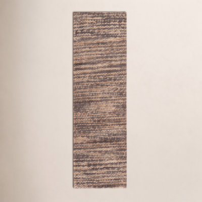 Hand-Woven Abstract Jute Rug