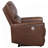 Saddle Brown Upholstered Power Recliner Chair