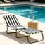 Chaise longue de patio Position Position