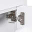 Meuble-lavabo moderne de 30 pouces avec lavabo en céramique, armoire blanche à 2 portes et tablette, porte à fermeture douce, lavabo robuste et structure robuste-711073012