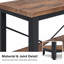 Console très longue à 3 niveaux avec tablettes de rangement ouvertes et structure en métal facile à assembler pour le vestibule du salon et derrière le canapé