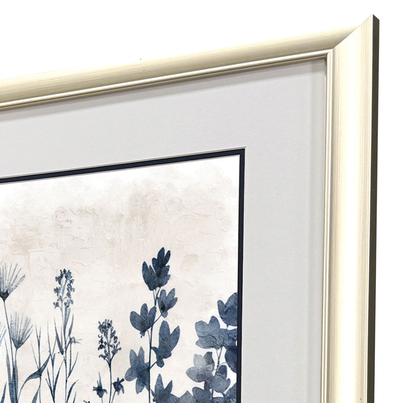 Blue Dye Framed Art