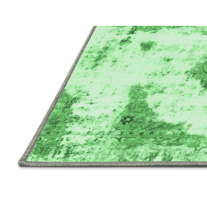 Washable Abstract Indoor Rug, Rectangle 5' x 8'