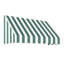 Store fixe Awntech New Yorker, 194 cm x 46 cm x 91 cm, rayures vert forêt/blanches-28213336-112061476