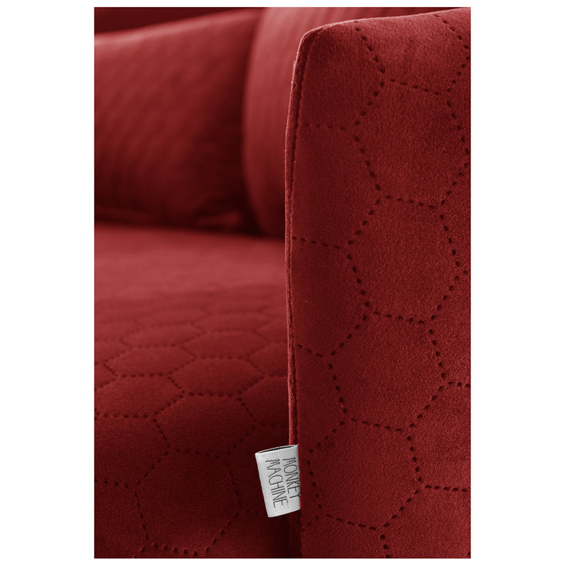 Emi 2 Seater Loveseat, Red