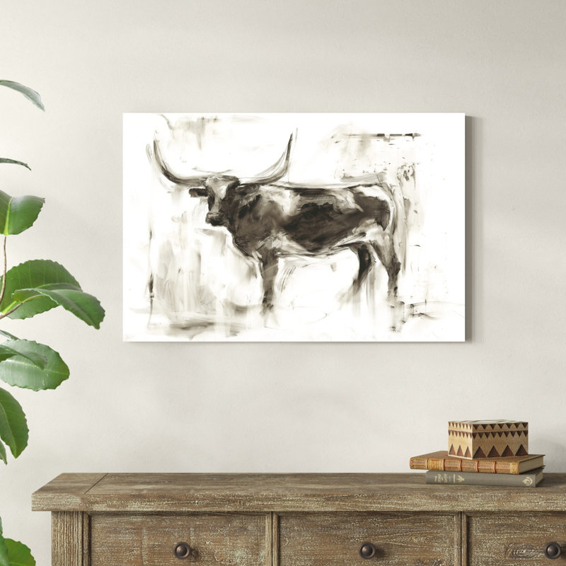 Étude Longhorn II, H 24 po x l 36 po x P 1,25 po