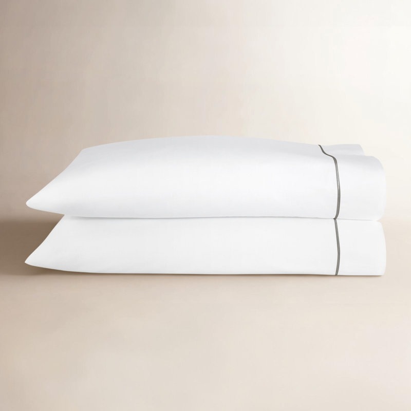 Boutique Percale Pillowcases, King Pillowcase, Platinum