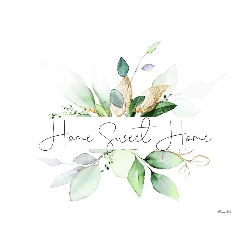 Home Sweet Home - impression sur toile tendue, H 12 po x l 16 po