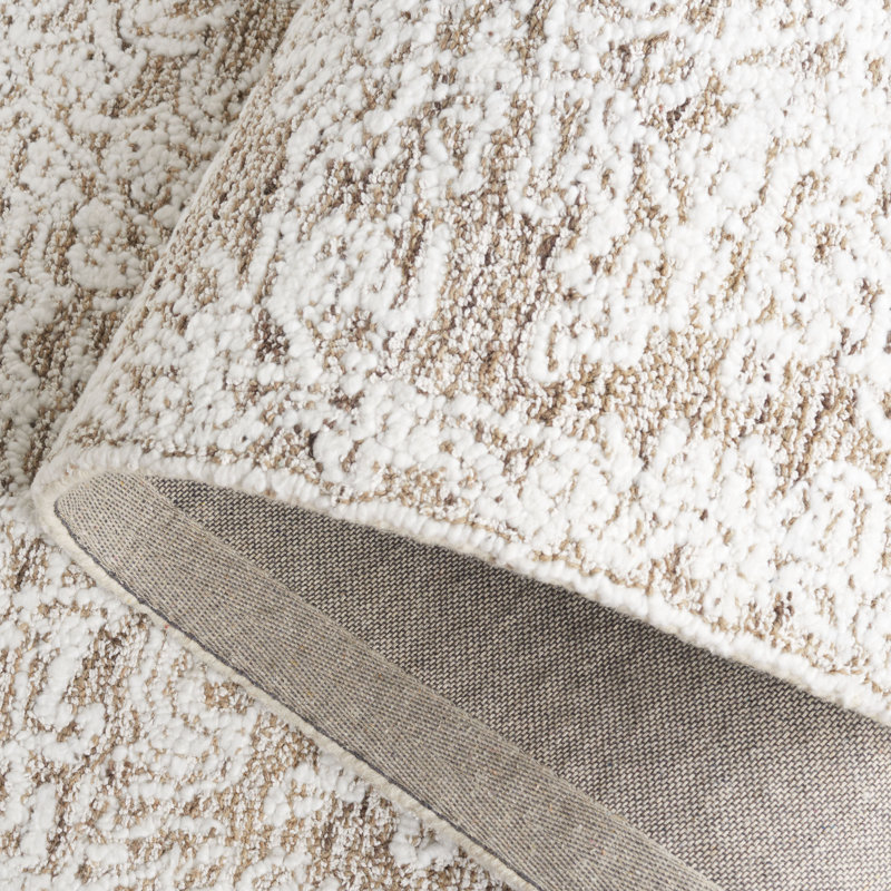 Meshia Hand Tufted Performance Oriental Rug, Rectangle 5' x 8'
