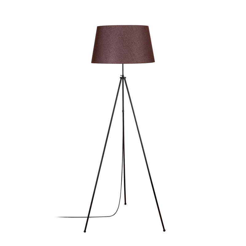 Kenia 165cm Tripod Floor Lamp, Brown, Black