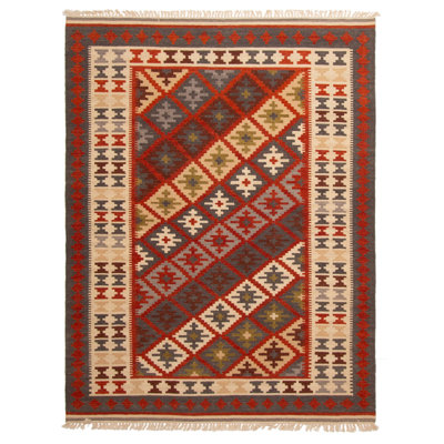 Kilim gris Ankara 5 pi 7 po x 7 pi 8 po