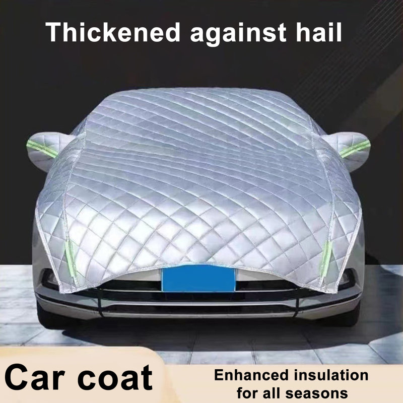 Car Cover Against Hail Windproof Car Hail Protector with Reflective Strips Thicken Hail Blanket for SUV Truck Sedan Hatchback Coupe